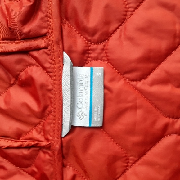 ✴️ Columbia Quilted Bomber - Cyan Color (Dark Burnt Orange) - Picture 4 of 5